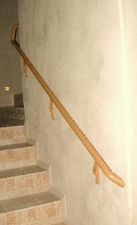 simulated wood handrail