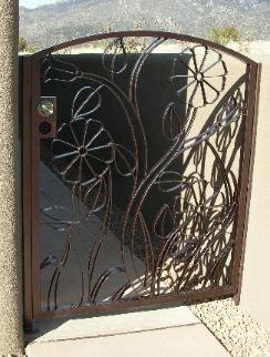 floral rosette gate