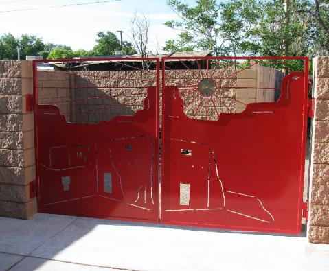SOUTHWEST PUEBLO SUN DRIVEWAY GATES