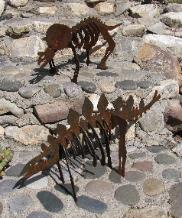 STEGASAUROUS AND TRICERATOPS