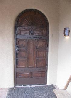 southwestern curved top security door