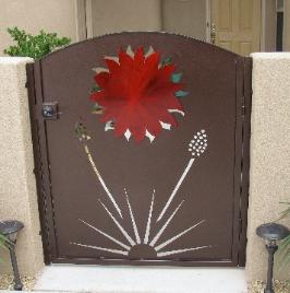 blazing sun yucca gate