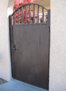 slatted latilla gate