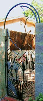 crescent moon gate with cardinal